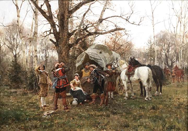 The Encampment; The Toast, The Horse Fair in Winter